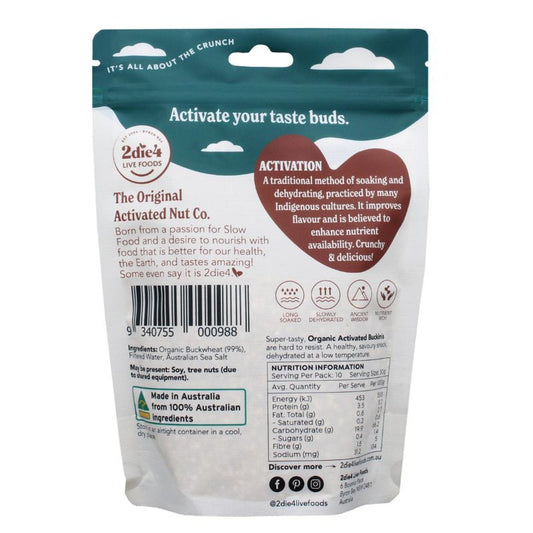 2die4 Live Foods- Organic Activated Buckies-300g