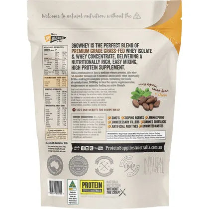 Protein Supplies Australia- 360Whey Chocolate WPI+WPC Combo-500g