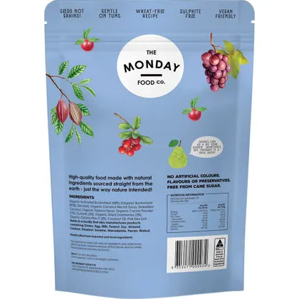 The Monday Food Co.- Activated Buckwheat Granola Cacao Berry-500g