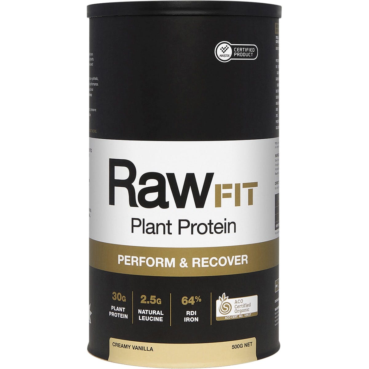 Amazonia- RawFit Plant Protein Perform & Recover Creamy Vanilla-500g