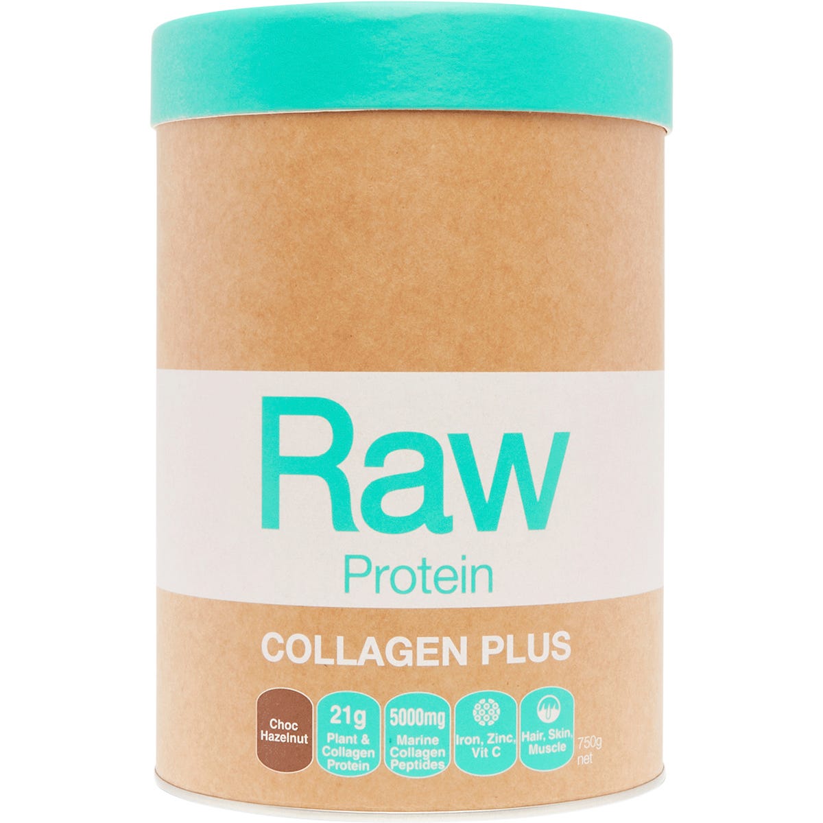 Amazonia- Raw Protein Collagen Plus Choc Hazelnut-450g