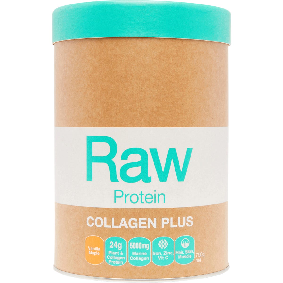 Amazonia- Raw Protein Collagen Plus Vanilla Maple-750g