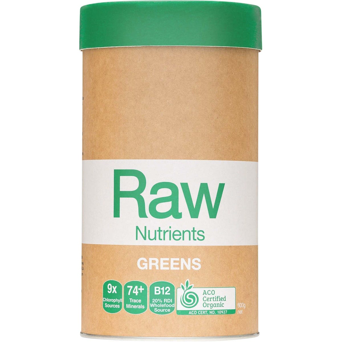 Amazonia- Raw Nutrients Greens Mint & Vanilla-600g