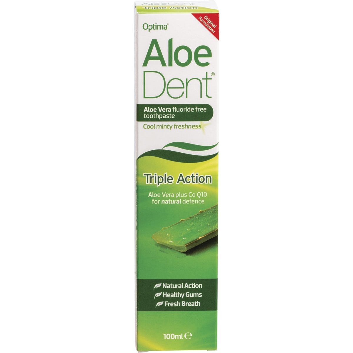 Aloe Dent- Toothpaste Fluoride Free Triple Action-100ml