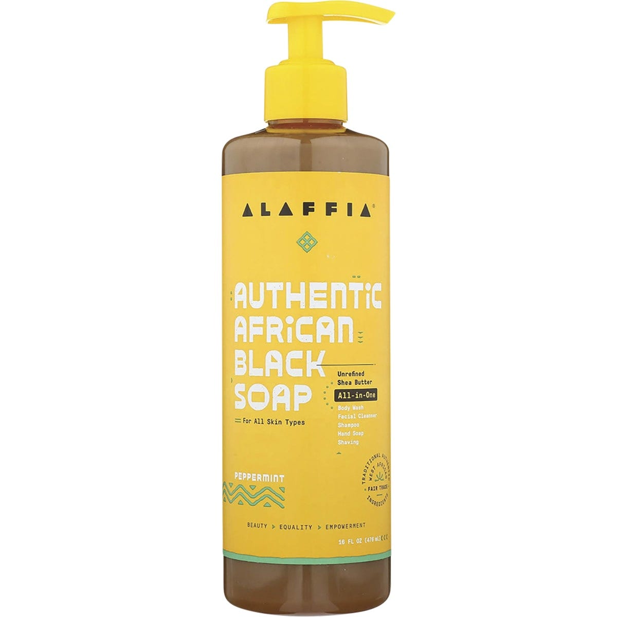 Alaffia- African Black Soap All-In-One Peppermint-476ml