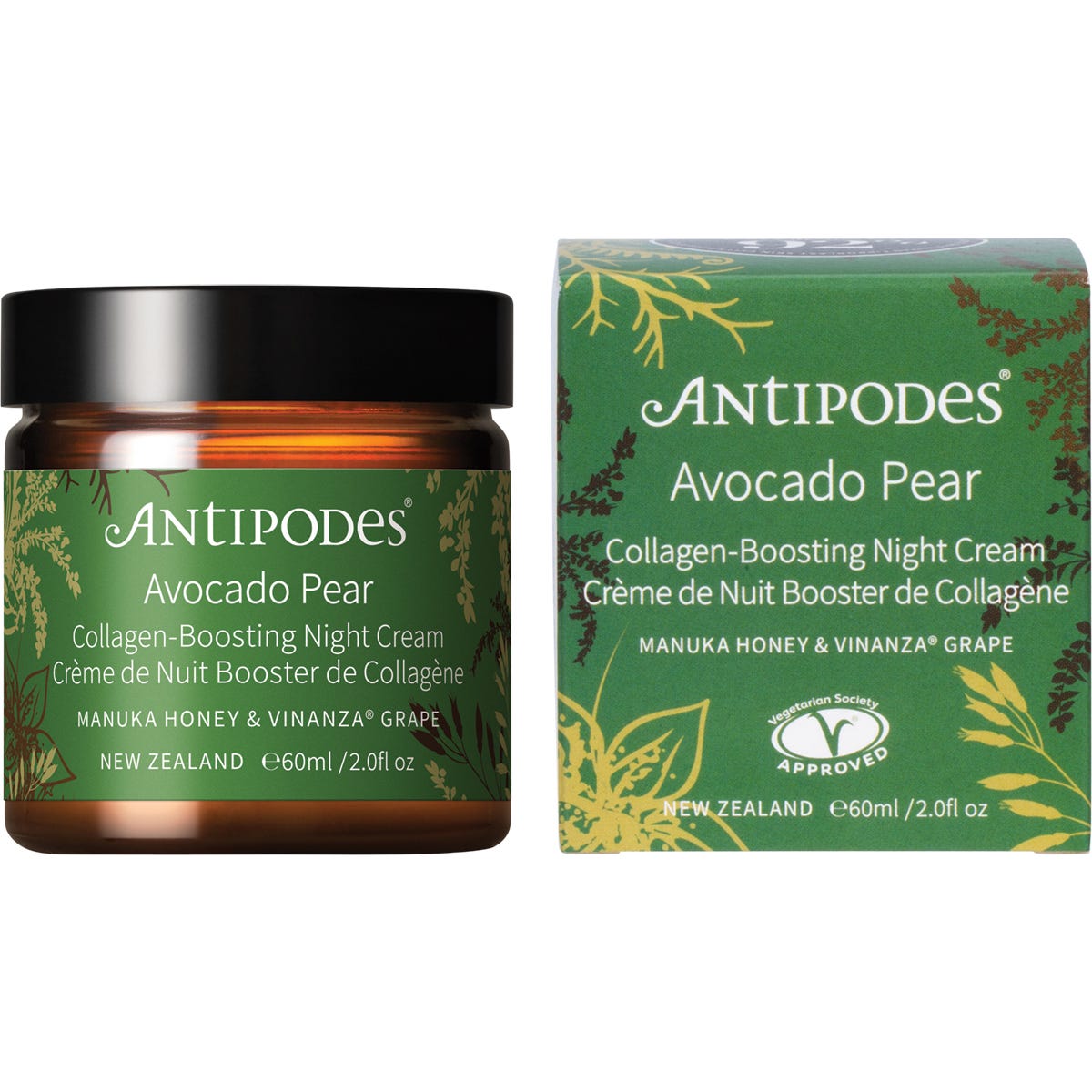 Antipodes- Avocado Pear Collagen-Boosting Night Cream-60ml