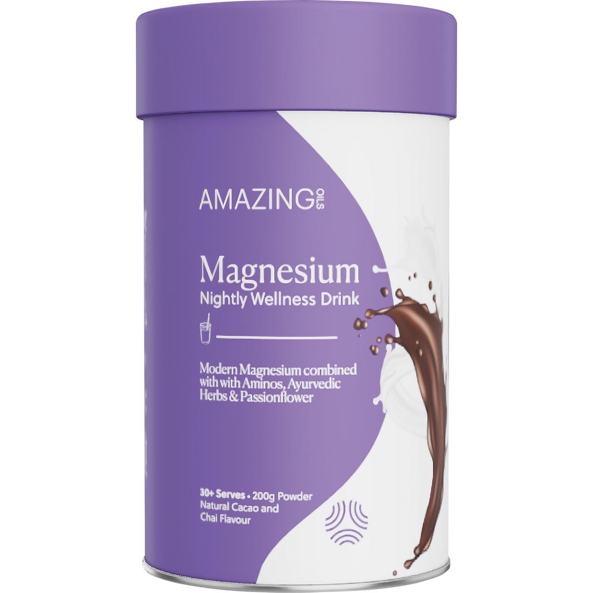 Amazing Oils- Magnesium Wellness Drink Nightly Cacao & Chai-200g