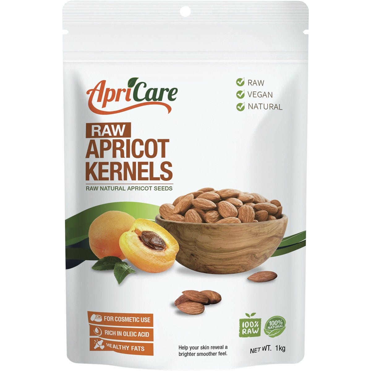 Apricare- Apricot Kernels Raw-1kg