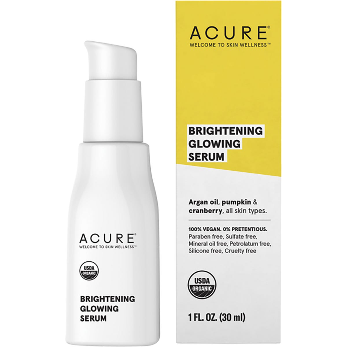ACURE- Brightening Glowing Serum-30ml