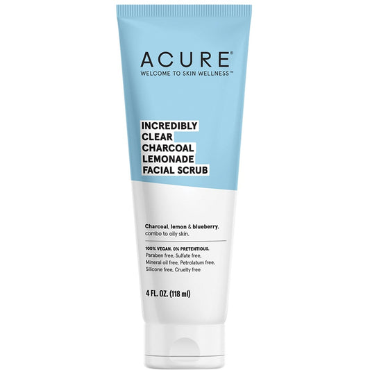 ACURE- Incredibly Clear Charcoal Facial Scrub-118ml