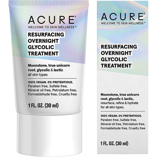 ACURE- Resurfacing Overnight Glycolic Treatment-30ml