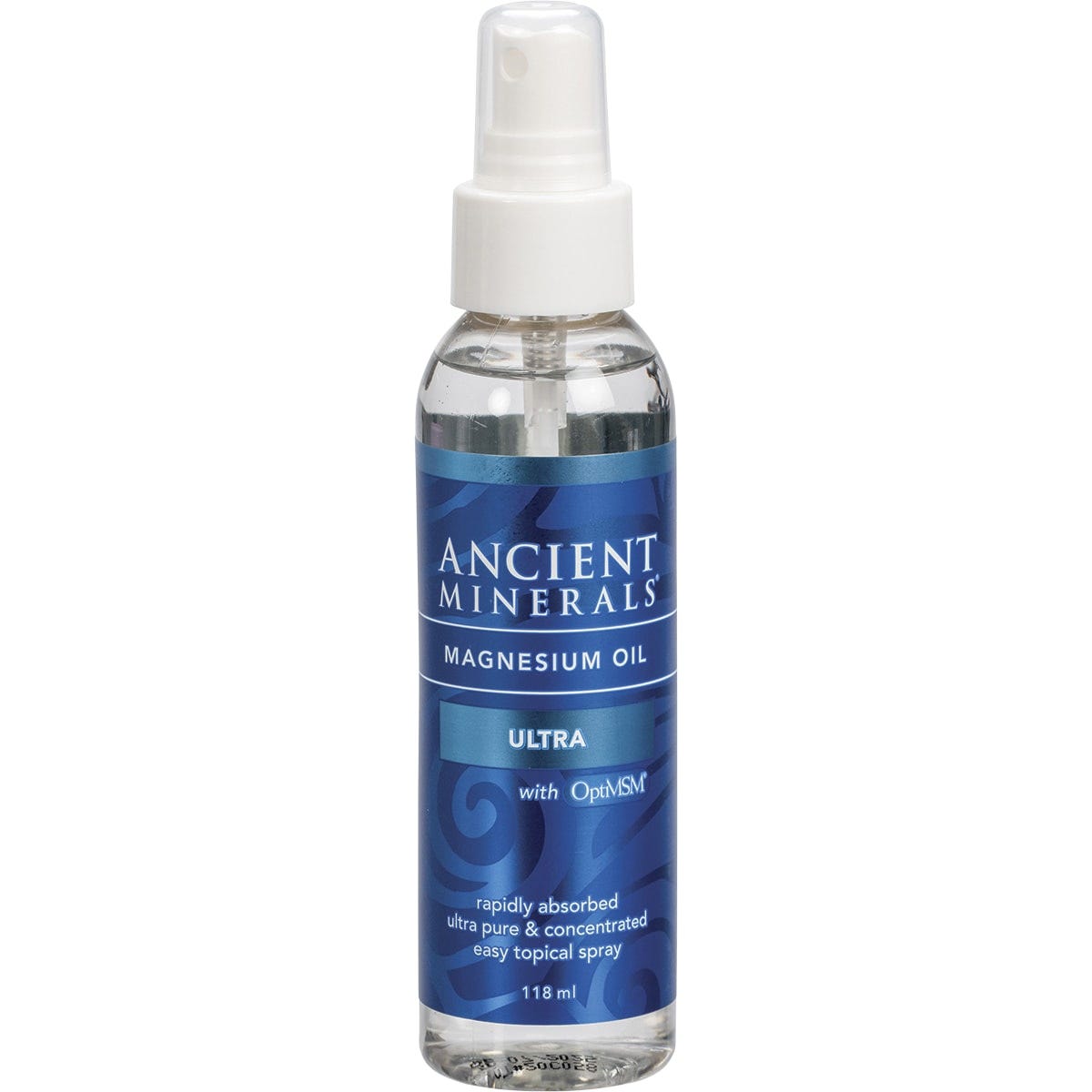 Ancient Minerals- Magnesium Oil (50%) & MSM Ultra-237ml