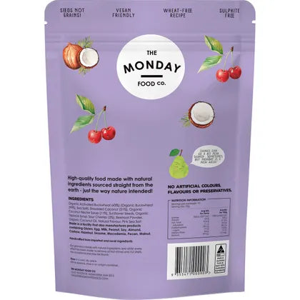 The Monday Food Co.- Activated Buckwheat Granola Sour Cherry-500g