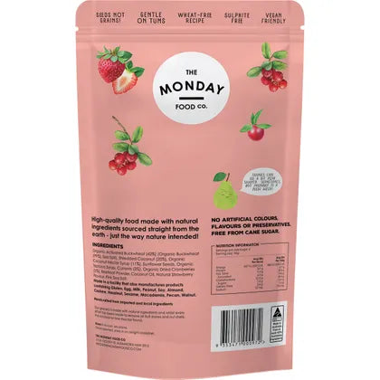 The Monday Food Co.- Activated Buckwheat Granola Sweet Berry-270g