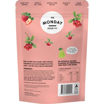 The Monday Food Co.- Activated Buckwheat Granola Sweet Berry-500g