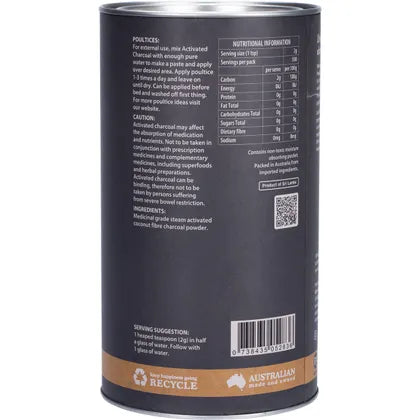 Eden Healthfoods- Activated Charcoal Steam Activated Charcoal Powder-1kg