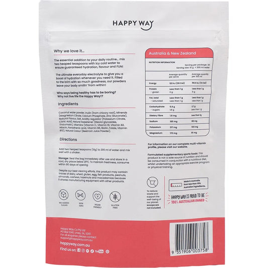 Happy Way- Electrolyte Powder Watermelon-300g