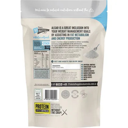 Protein Supplies Australia- Alcar Acetyl L-Carnitine Pure-200g