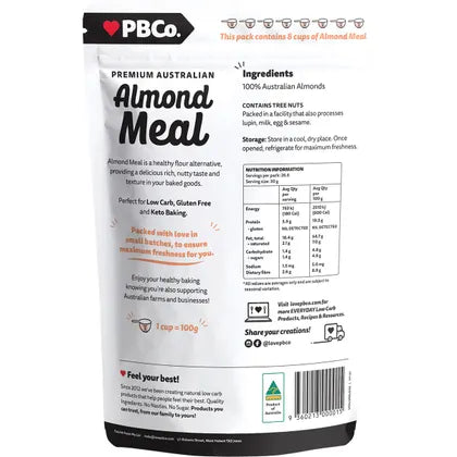 PBco- Almond Meal Premium Australian-800g