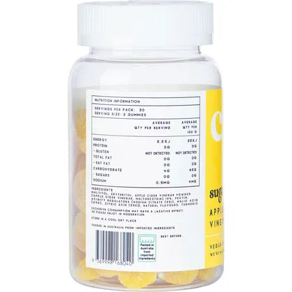 Chuu Nutrition- Apple Cider Vinegar Gummies Sugar Free-60pcs