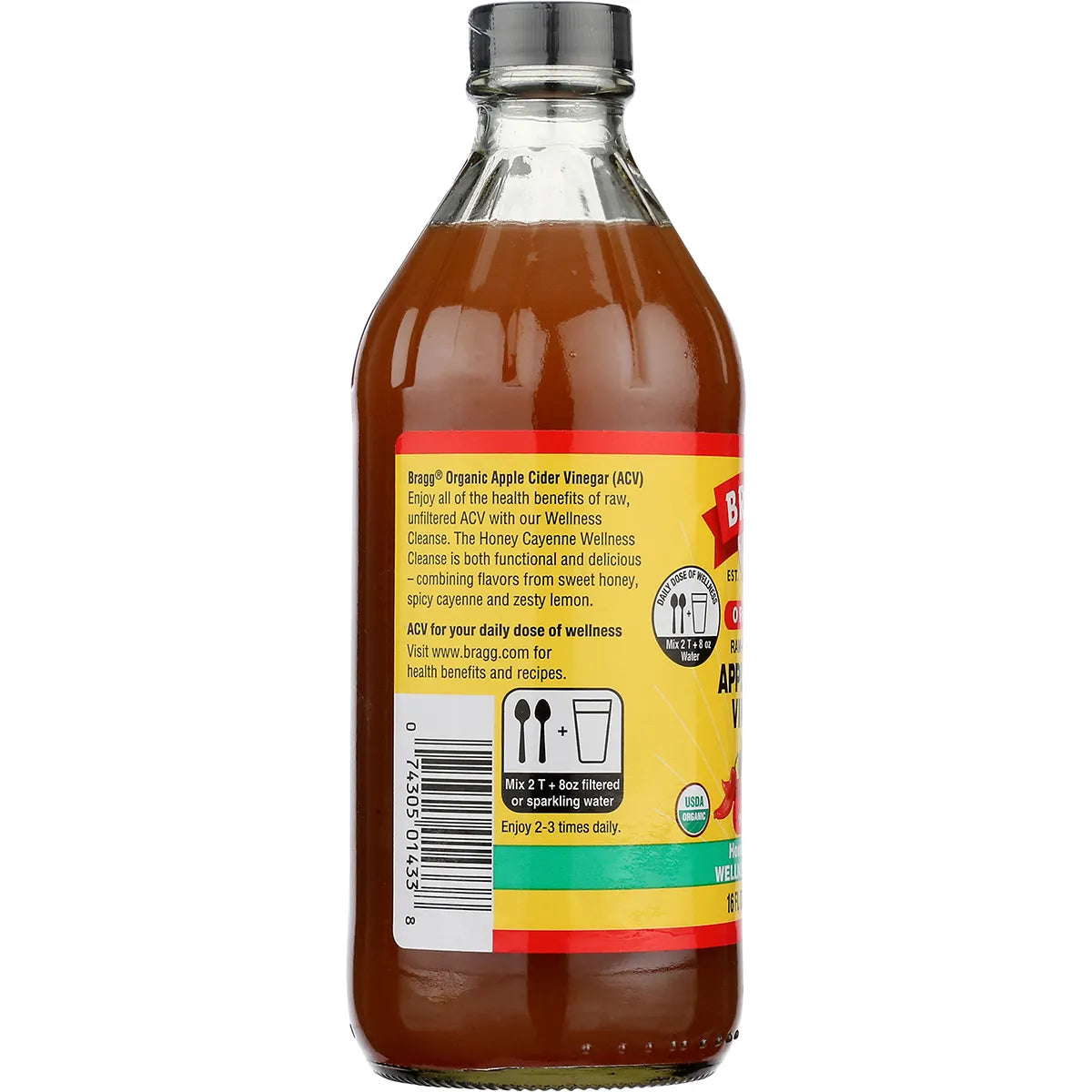 Bragg- Apple Cider Vinegar Honey Cayenne Wellness Cleanse-473ml