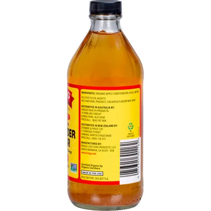 Bragg- Apple Cider Vinegar Unfiltered with The Mother-473ml