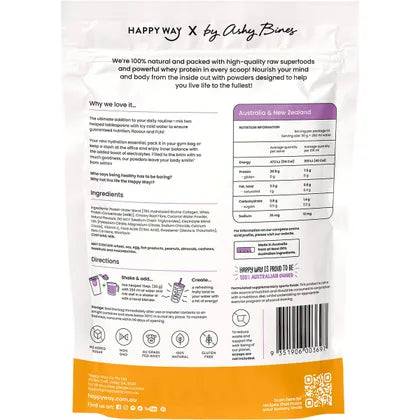 Happy Way- Ashy Bines Whey Protein Water Passionfruit-420g