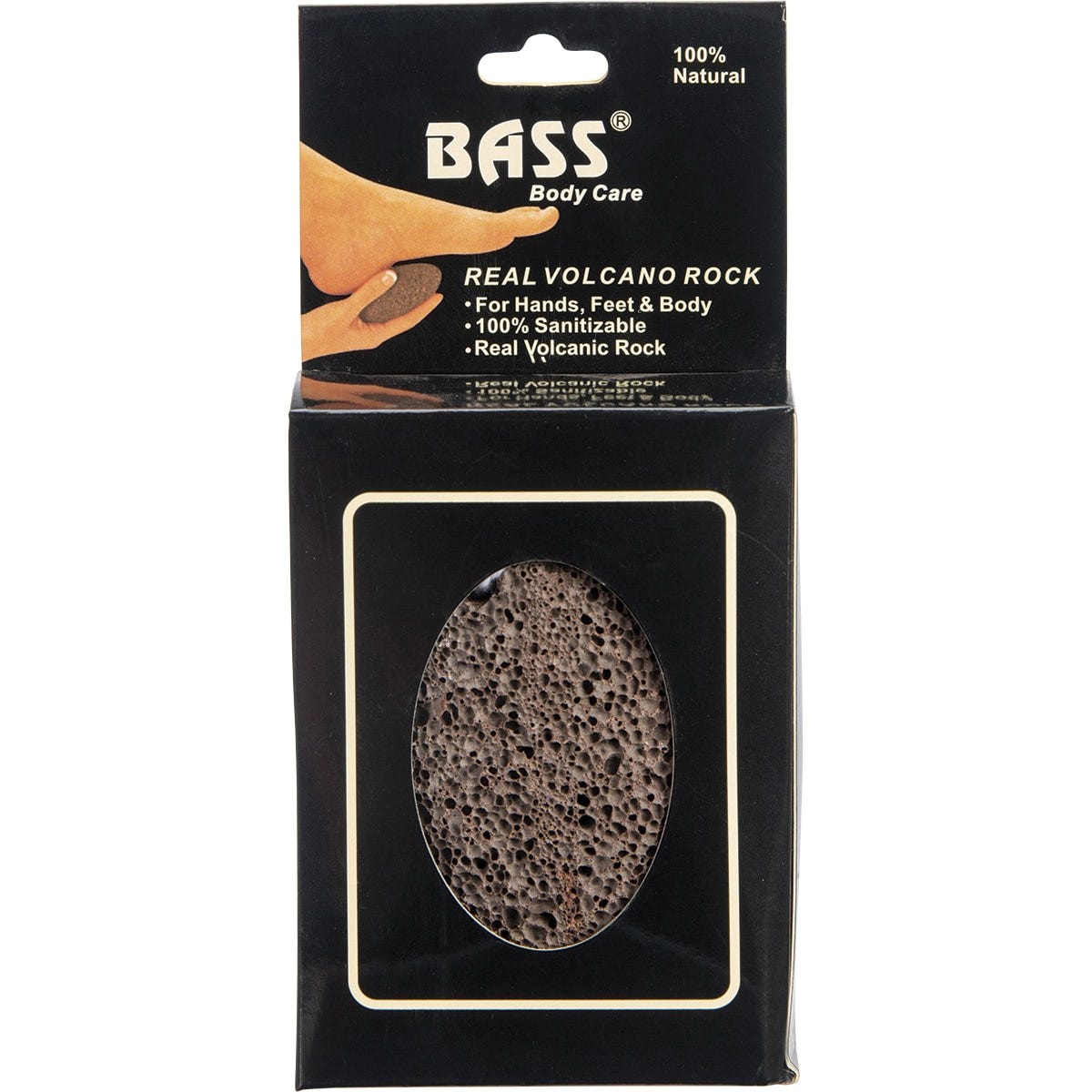Bass- Real Volcanic Rock for Hands, Feet & Body