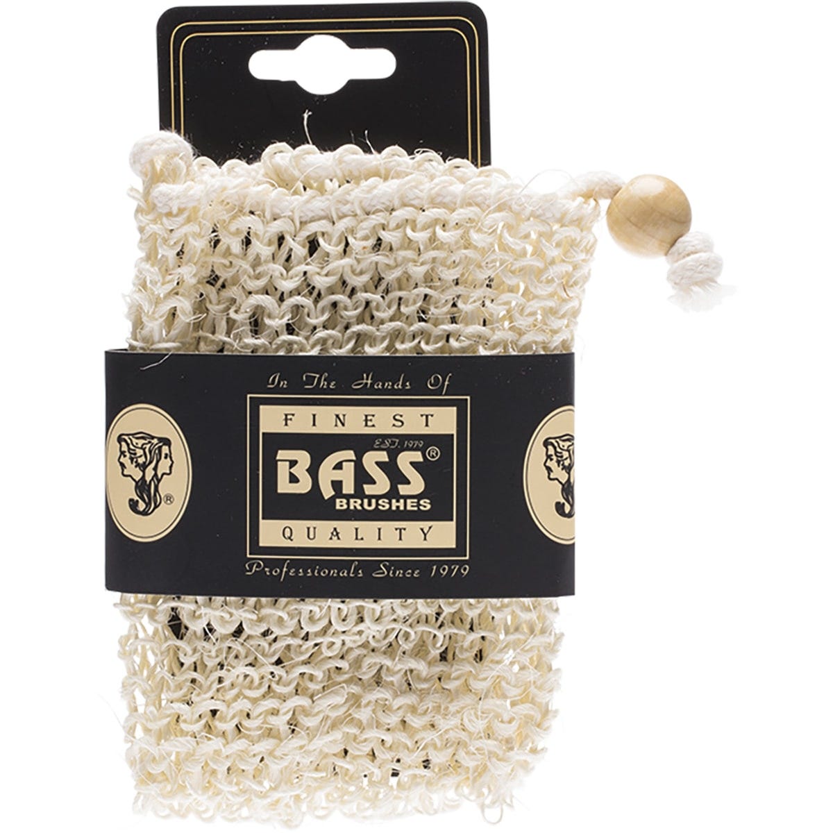 Bass- Sisal Soap Holder Pouch with Drawstring Firm