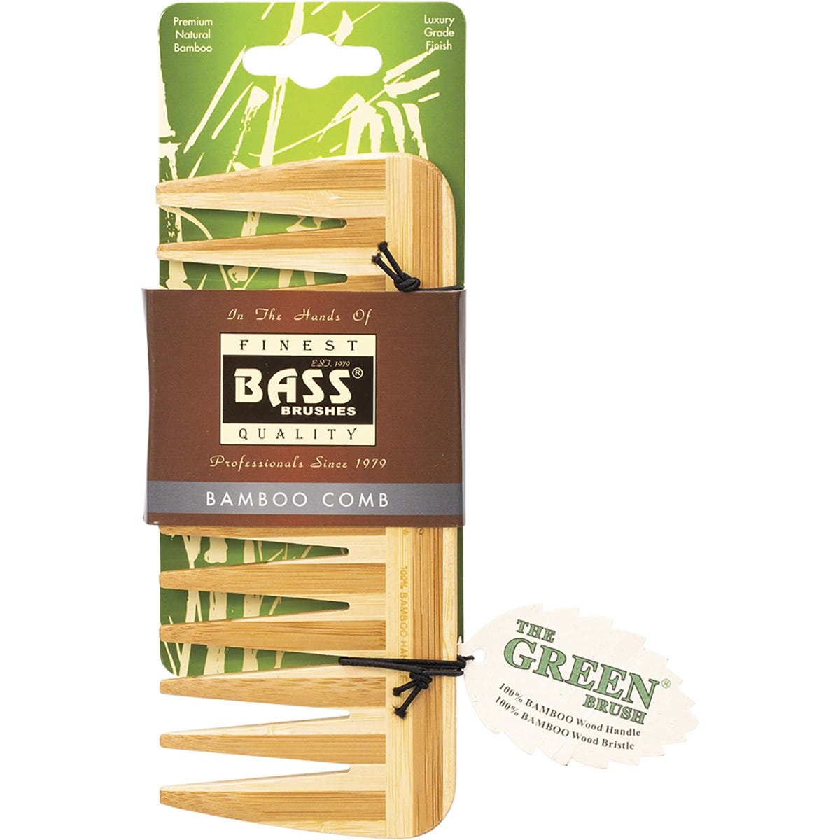 Bass- Bamboo Comb Medium Wide Tooth