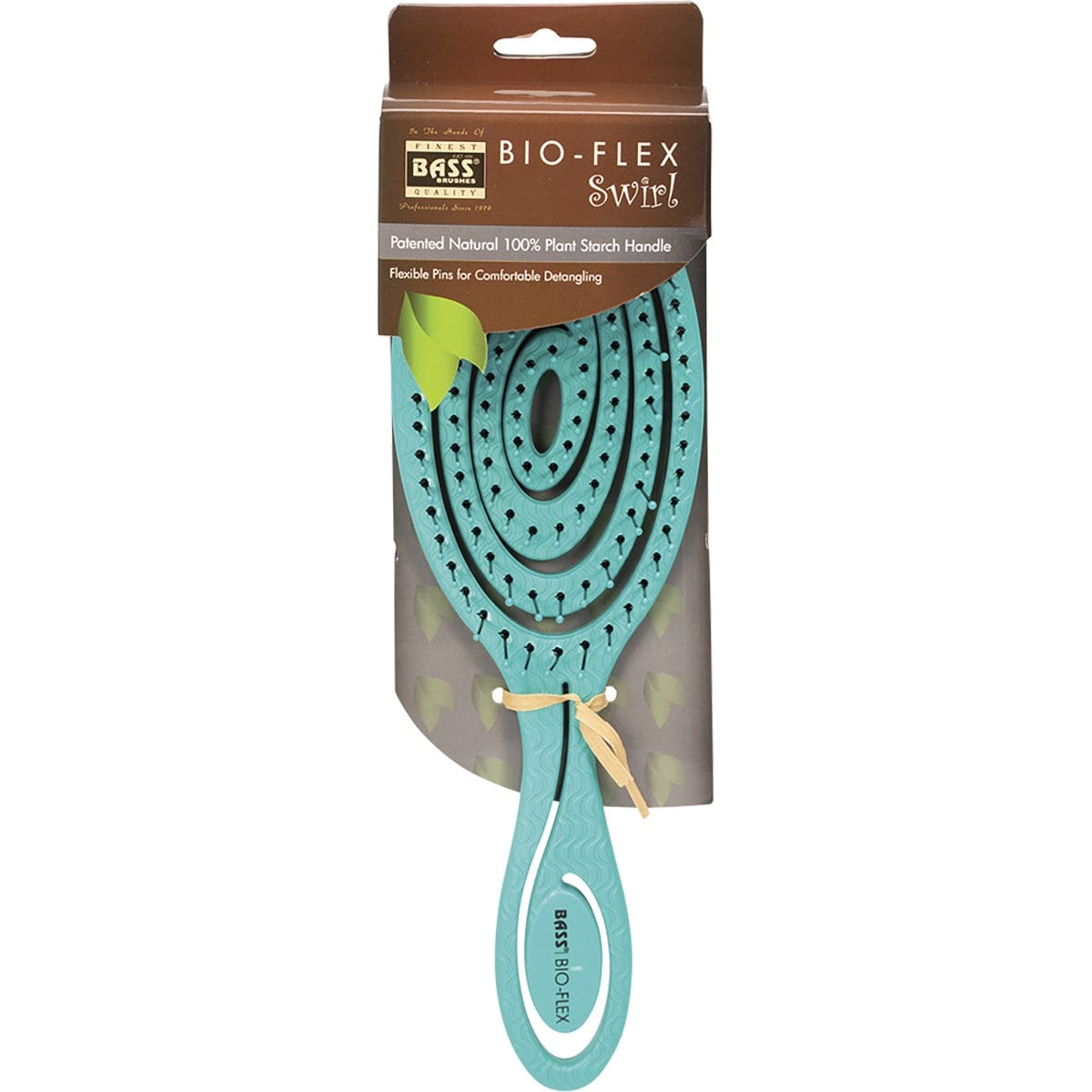 Bass- Bio-Flex Detangler Hair Brush Teal
