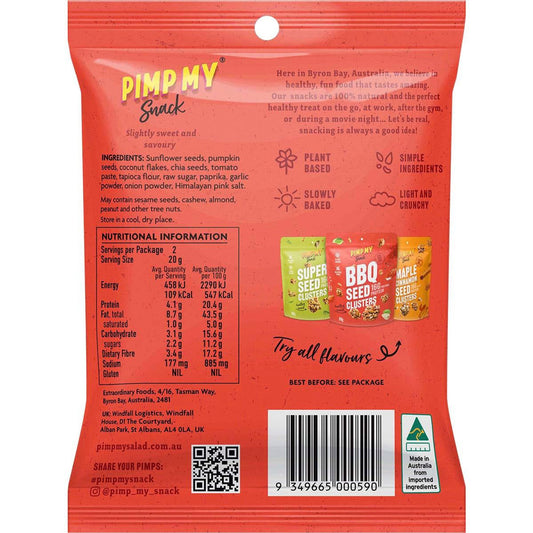 Pimp My Snack- BBQ Seeds Clusters-12x40g