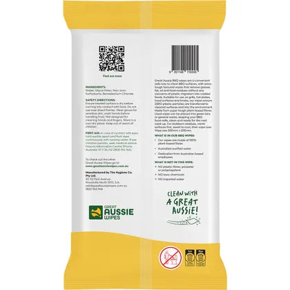 Great Aussie Wipes- BBQ X-Large Wipes-10pk