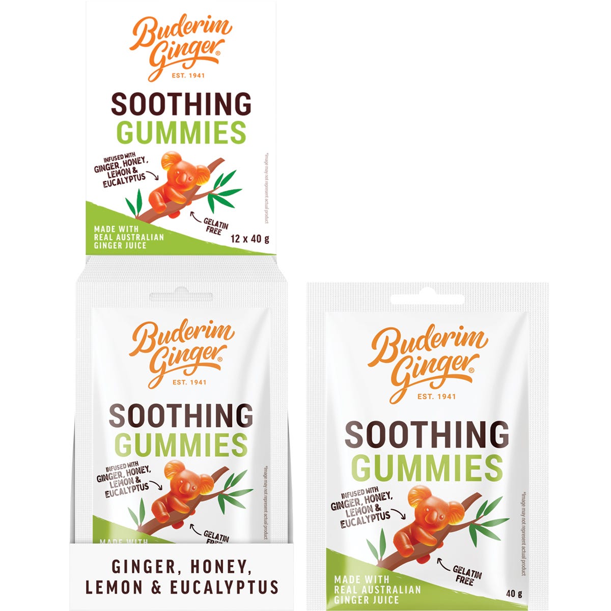 Buderim Ginger- Soothing Gummies-12x40g