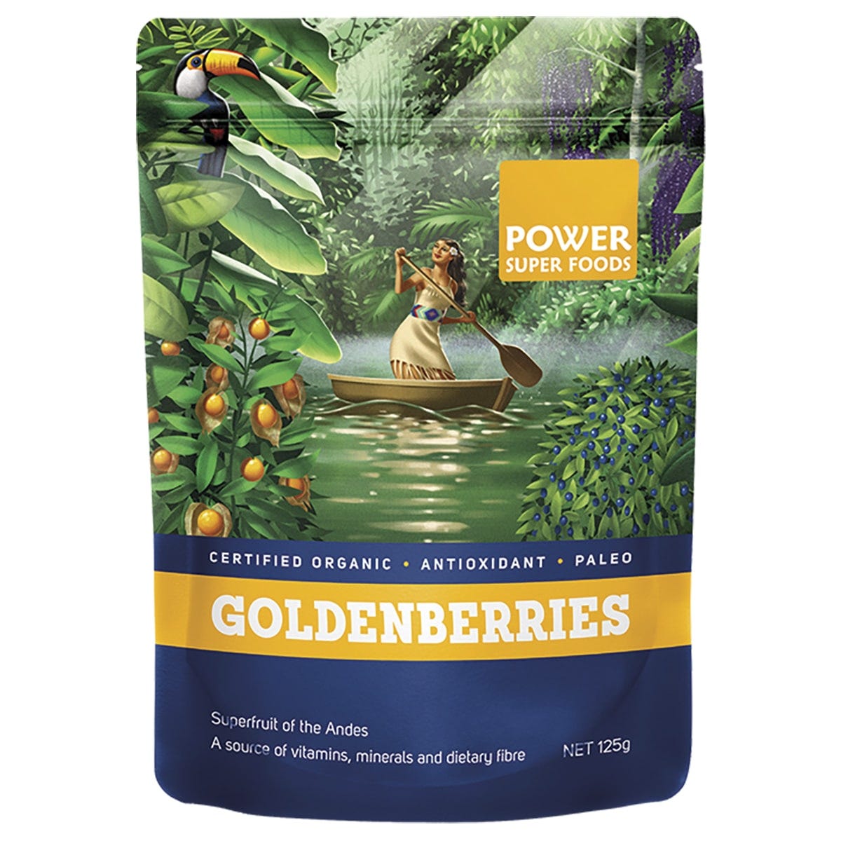 Power Super Foods- Goldenberries Certified Organic-125g