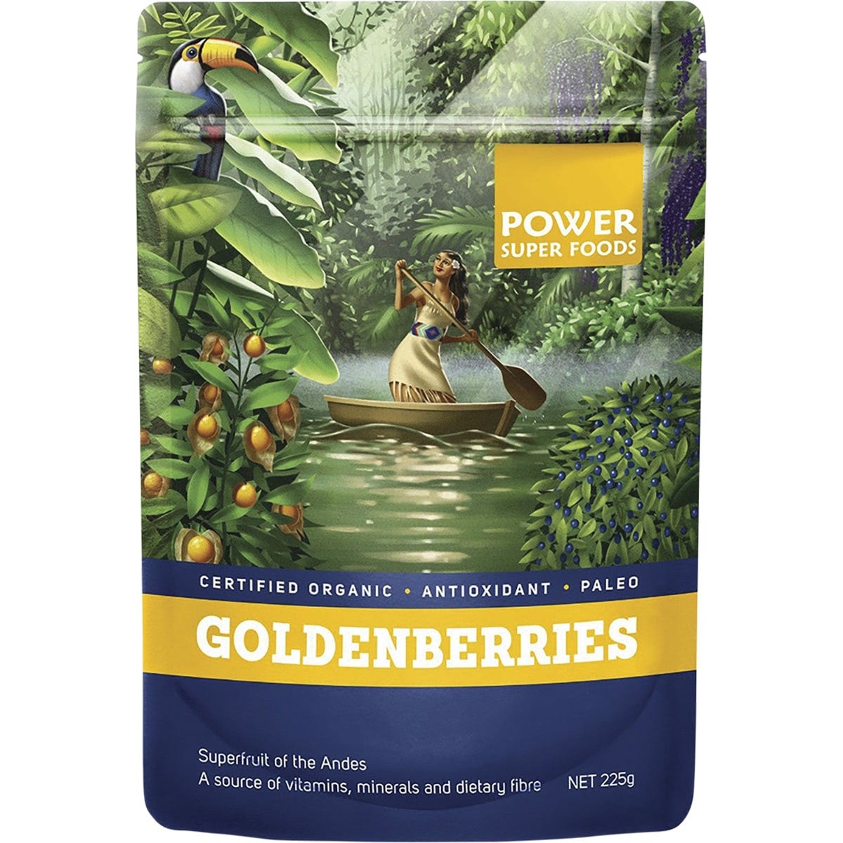 Power Super Foods- Goldenberries Certified Organic-225g