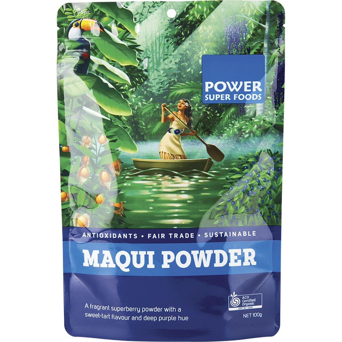 Power Super Foods- Maqui Powder Certified Organic-100g