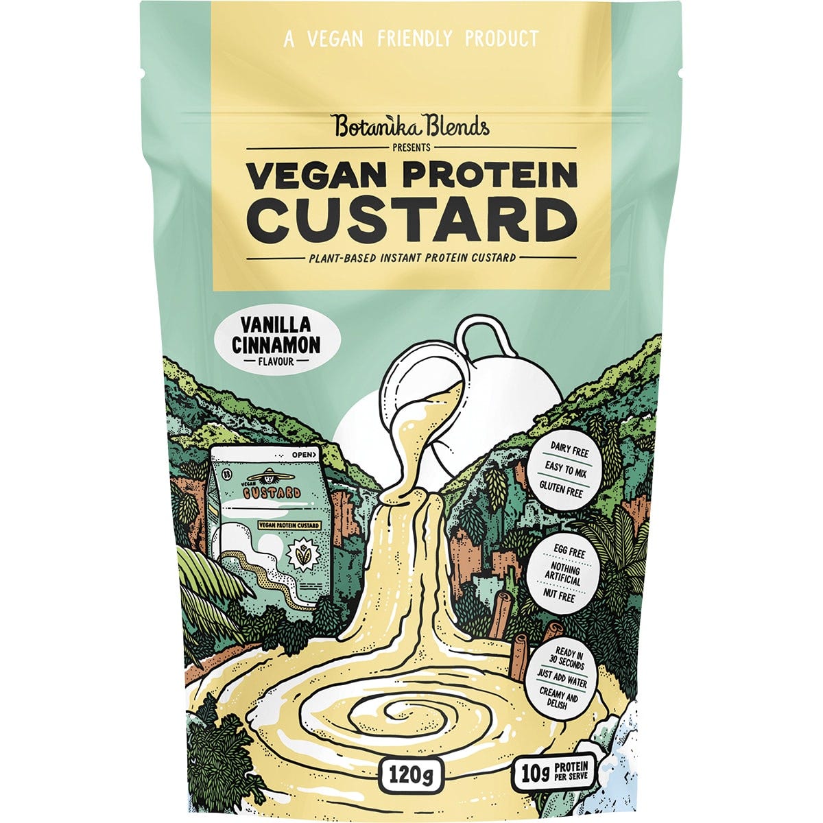 Botanika Blends- Vegan Protein Custard Vanilla Cinnamon-120g