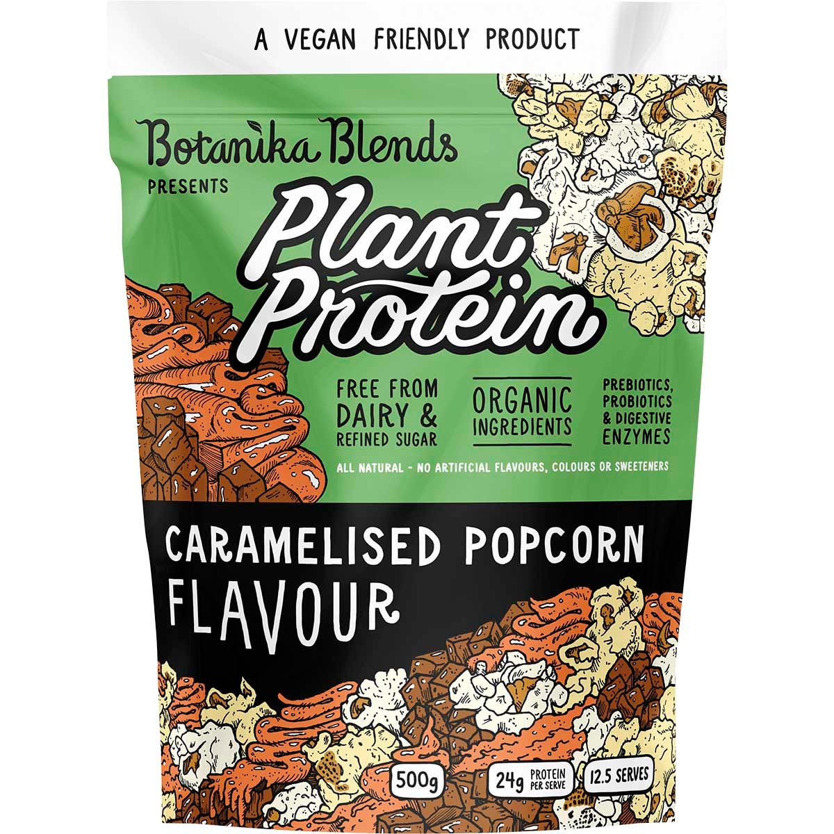 Botanika Blends- Plant Protein Caramelised Popcorn-500g