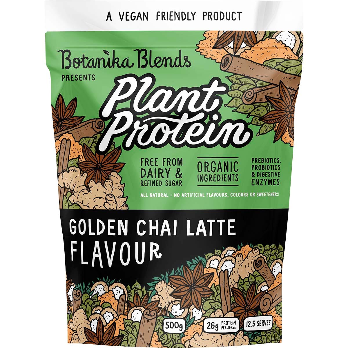 Botanika Blends- Plant Protein Golden Chai Latte-500g