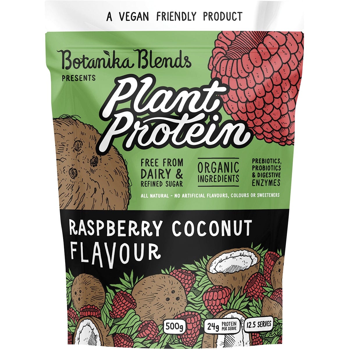 Botanika Blends- Plant Protein Raspberry Coconut-500g