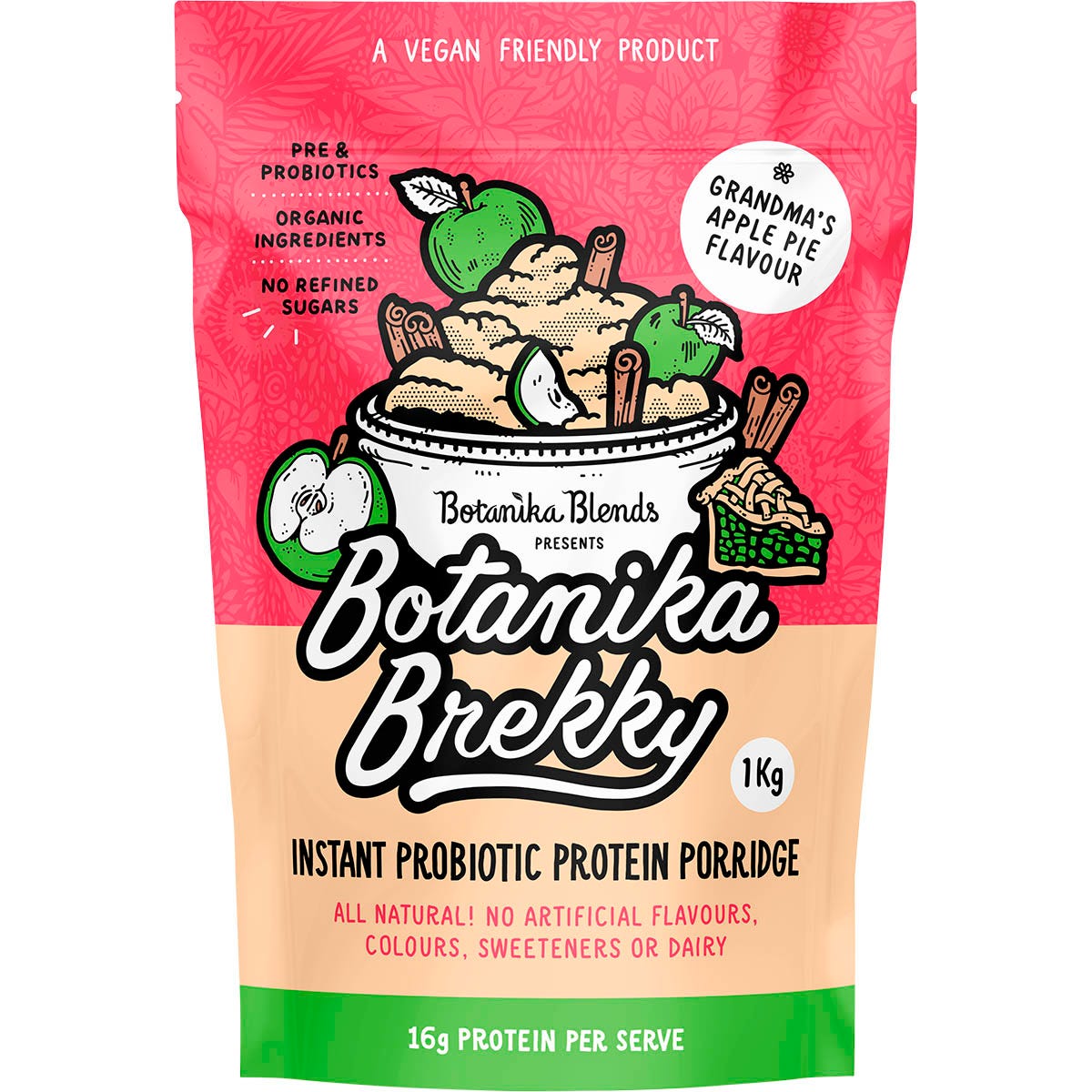 Botanika Blends- Botanika Brekky Probiotic Porridge Apple Pie-1kg