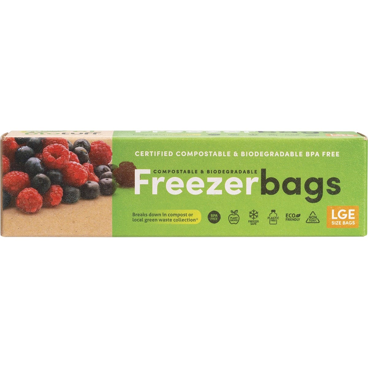 Biotuff- Compostable Freezer Bags Large 6L-20pk