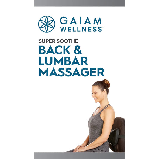 Gaiam- Back & Lumbar Massager with Standard & Car Power Adaptor