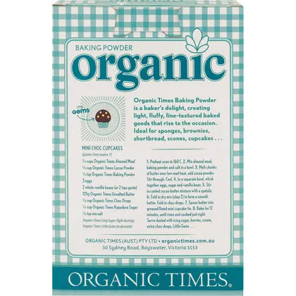 Organic Times- Baking Powder-200g
