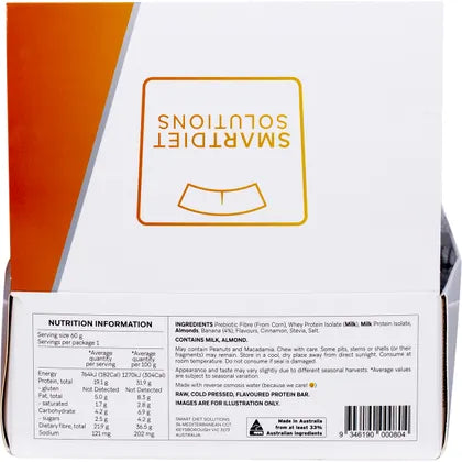 Smart Protein Bar- Banana Bread Flavour Protein Bar-12x60g