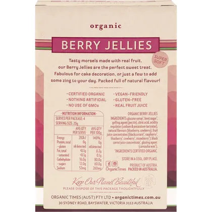Organic Times- Berry Jellies-80g