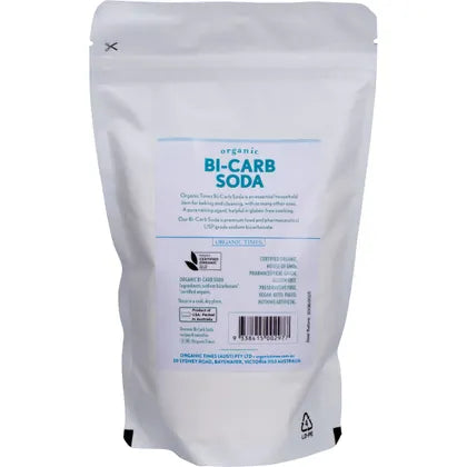 Organic Times- Bi-Carb Soda Organic Pharmaceutical Grade-500g