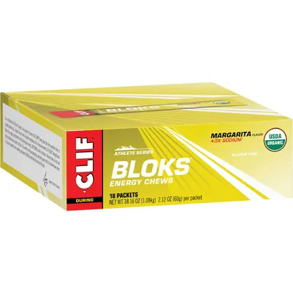 CLIF- Bloks Energy Chews Margarita 150mg Sodium-18x60g
