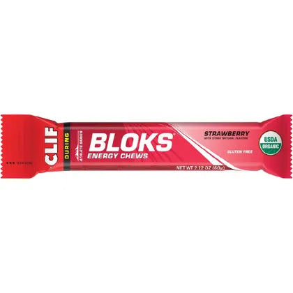 CLIF- Bloks Energy Chews Strawberry-18x60g